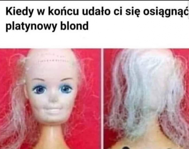 Mem o platynowym blondzie